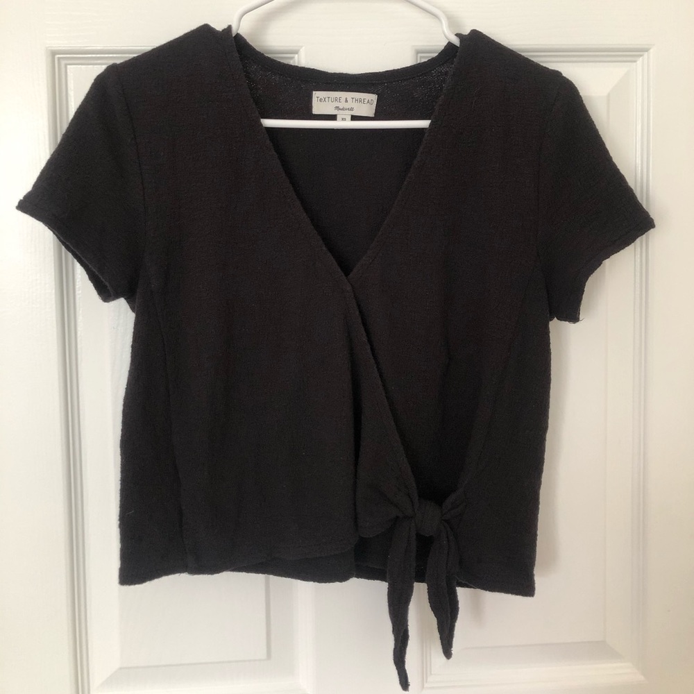 Madewell Texture and Thread Side Knot Tee XS